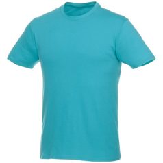   Heros short sleeve unisex t-shirt, Unisex, Single Jersey knit of 100% Cotton, Aqua, M