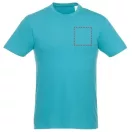 Heros short sleeve unisex t-shirt, Unisex, Single Jersey knit of 100% Cotton, Aqua, L