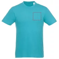   Heros short sleeve unisex t-shirt, Unisex, Single Jersey knit of 100% Cotton, Aqua, XXXL