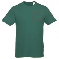   Heros short sleeve unisex t-shirt, Unisex, Single Jersey knit of 100% Cotton, Forest green, XXS