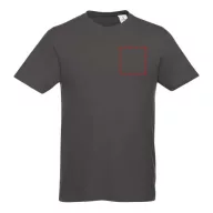   Heros short sleeve unisex t-shirt, Unisex, Single Jersey knit of 100% Cotton, Storm Grey, XS