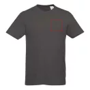 Heros short sleeve unisex t-shirt, Unisex, Single Jersey knit of 100% Cotton, Storm Grey, M