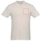 Heros short sleeve unisex t-shirt, Unisex, Single Jersey knit of 100% Cotton, Light grey, M
