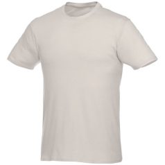   Heros short sleeve unisex t-shirt, Unisex, Single Jersey knit of 100% Cotton, Light grey, XXL