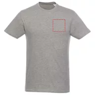   Heros short sleeve unisex t-shirt, Unisex, Single Jersey knit of 100% Cotton, HEATHER GREY, XL