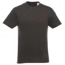Heros short sleeve unisex t-shirt, Unisex, Single Jersey knit of 100% Cotton, Heather Charcoal, XS