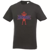   Heros short sleeve unisex t-shirt, Unisex, Single Jersey knit of 100% Cotton, Heather Charcoal, XXL