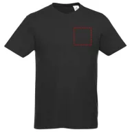   Heros short sleeve unisex t-shirt, Unisex, Single Jersey knit of 100% Cotton, solid black, XS