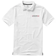  Calgary short sleeve men's polo, Male, Single Piqué of 100% Cotton, White, XS