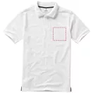 Calgary short sleeve men's polo, Male, Single Piqué of 100% Cotton, White, XS