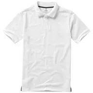   Calgary short sleeve men's polo, Male, Single Piqué of 100% Cotton, White, M