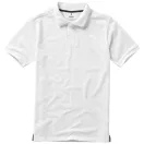 Calgary short sleeve men's polo, Male, Single Piqué of 100% Cotton, White, XXL