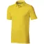Calgary short sleeve men's polo, Male, Single Piqué of 100% Cotton, Yellow, XS