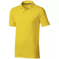   Calgary short sleeve men's polo, Male, Single Piqué of 100% Cotton, Yellow, XXXL