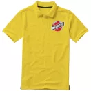 Calgary short sleeve men's polo, Male, Single Piqué of 100% Cotton, Yellow, XXXL
