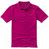   Calgary short sleeve men's polo, Male, Single Piqué of 100% Cotton, Pink, XS