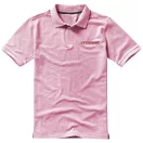 Calgary short sleeve men's polo, Male, Single Piqué of 100% Cotton, Light pink, XS