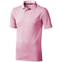   Calgary short sleeve men's polo, Male, Single Piqué of 100% Cotton, Light pink, L