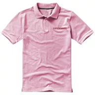   Calgary short sleeve men's polo, Male, Single Piqué of 100% Cotton, Light pink, XL