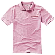   Calgary short sleeve men's polo, Male, Single Piqué of 100% Cotton, Light pink, XL