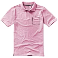   Calgary short sleeve men's polo, Male, Single Piqué of 100% Cotton, Light pink, XXXL