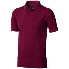   Calgary short sleeve men's polo, Male, Single Piqué of 100% Cotton, Burgundy, M
