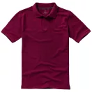 Calgary short sleeve men's polo, Male, Single Piqué of 100% Cotton, Burgundy, M