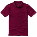 Calgary short sleeve men's polo, Male, Single Piqué of 100% Cotton, Burgundy, XL