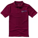 Calgary short sleeve men's polo, Male, Single Piqué of 100% Cotton, Burgundy, XXL