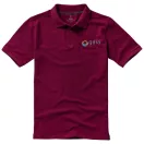Calgary short sleeve men's polo, Male, Single Piqué of 100% Cotton, Burgundy, XXL