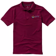   Calgary short sleeve men's polo, Male, Single Piqué of 100% Cotton, Burgundy, XXXL
