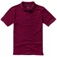   Calgary short sleeve men's polo, Male, Single Piqué of 100% Cotton, Burgundy, XXXL