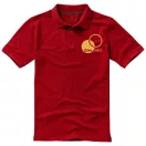 Calgary short sleeve men's polo, Male, Single Piqué of 100% Cotton, Red, S