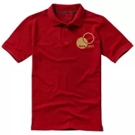   Calgary short sleeve men's polo, Male, Single Piqué of 100% Cotton, Red, L