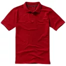 Calgary short sleeve men's polo, Male, Single Piqué of 100% Cotton, Red, XL
