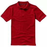   Calgary short sleeve men's polo, Male, Single Piqué of 100% Cotton, Red, XXL