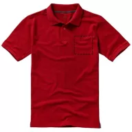   Calgary short sleeve men's polo, Male, Single Piqué of 100% Cotton, Red, XXL