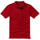 Calgary short sleeve men's polo, Male, Single Piqué of 100% Cotton, Red, XXXL