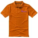 Calgary short sleeve men's polo, Male, Single Piqué of 100% Cotton, Orange, M