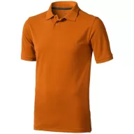   Calgary short sleeve men's polo, Male, Single Piqué of 100% Cotton, Orange, L