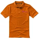 Calgary short sleeve men's polo, Male, Single Piqué of 100% Cotton, Orange, XXL