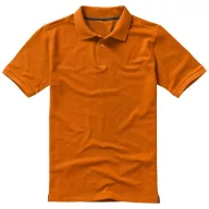   Calgary short sleeve men's polo, Male, Single Piqué of 100% Cotton, Orange, XXL