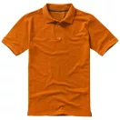 Calgary short sleeve men's polo, Male, Single Piqué of 100% Cotton, Orange, XXXL