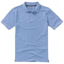 Calgary short sleeve men's polo, Male, Single Piqué of 100% Cotton, Light blue, M