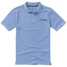 Calgary short sleeve men's polo, Male, Single Piqué of 100% Cotton, Light blue, XXXL