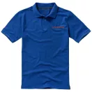 Calgary short sleeve men's polo, Male, Single Piqué of 100% Cotton, Blue, M