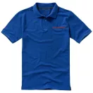 Calgary short sleeve men's polo, Male, Single Piqué of 100% Cotton, Blue, XXL