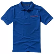   Calgary short sleeve men's polo, Male, Single Piqué of 100% Cotton, Blue, XXXL