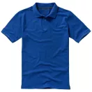 Calgary short sleeve men's polo, Male, Single Piqué of 100% Cotton, Blue, XXXL