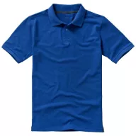   Calgary short sleeve men's polo, Male, Single Piqué of 100% Cotton, Blue, XXXL